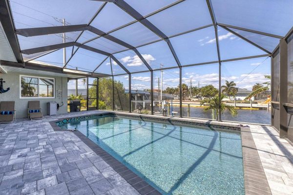 Enjoy the pool overlooking the canal