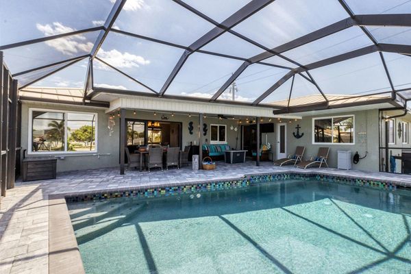 Enjoy the pool overlooking the canal