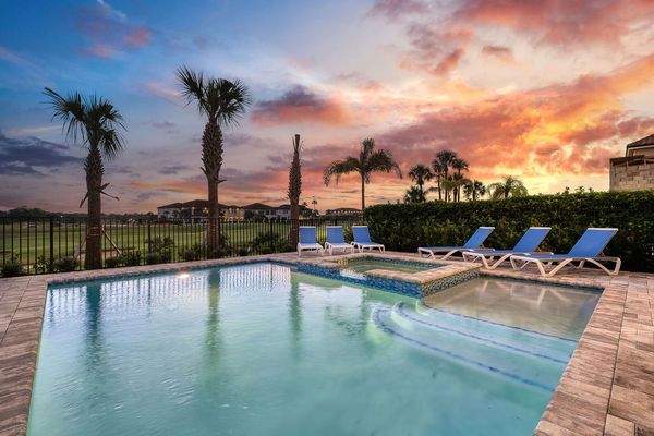 Enjoy an evening swim with beautiful golf course views