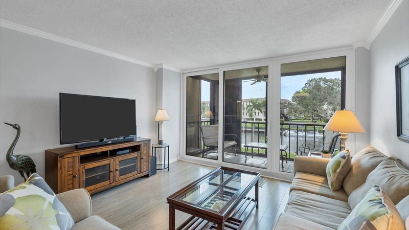 Bright and comfortable living room space with sleeper sofa