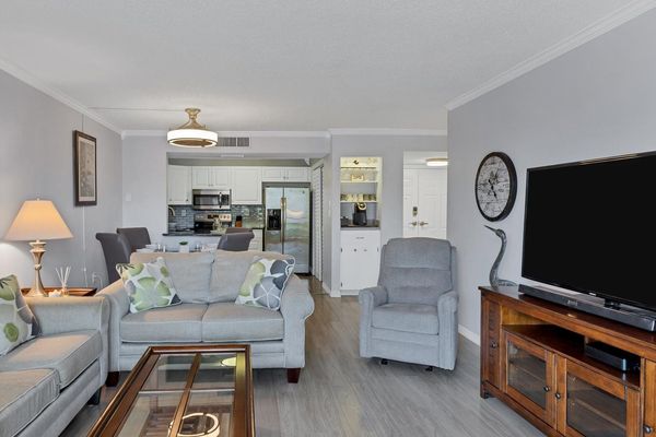 Bright and comfortable living room space with sleeper sofa