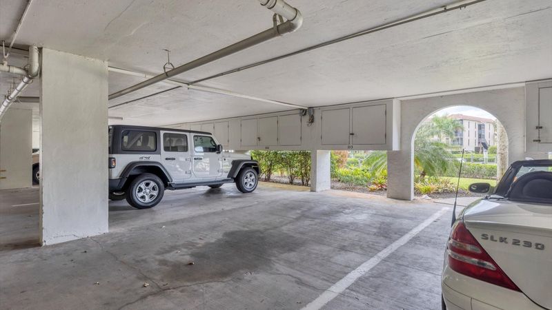 Covered parking spot