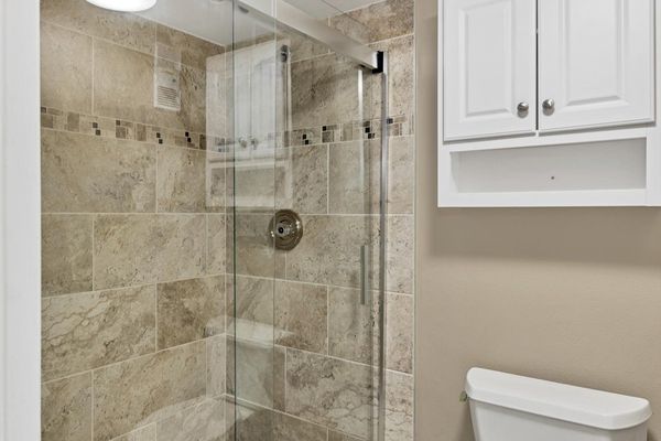 Walk in shower in master bathroom