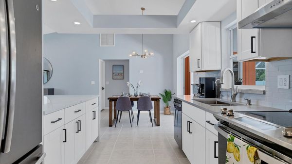 Spacious galley kitchen