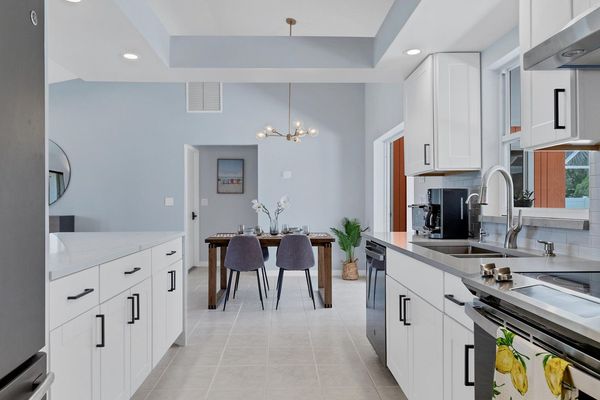 Spacious galley kitchen