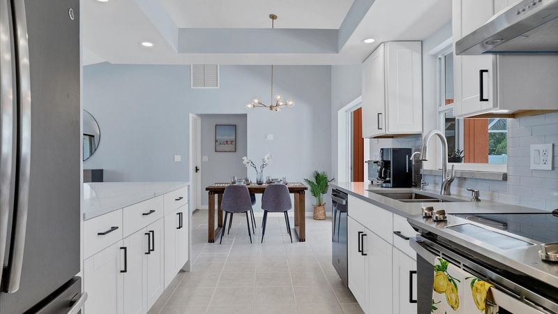 Spacious galley kitchen