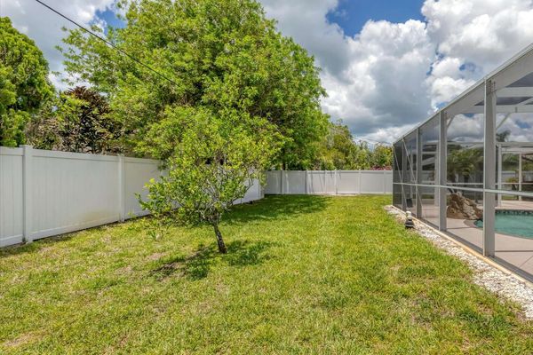Lots of outdoor space in the private backyard