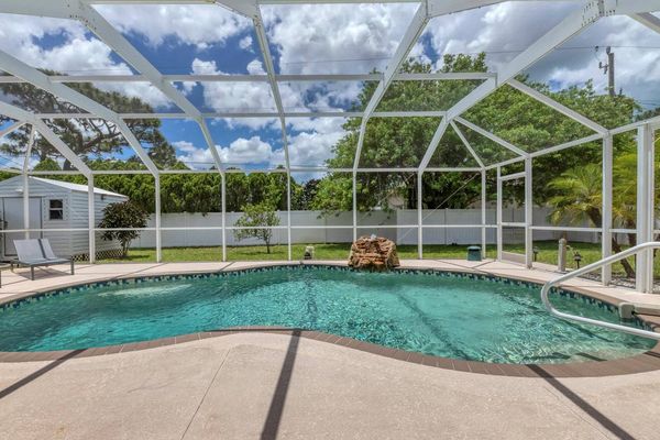 Gorgeous and sunny outdoor space with lovely pool and private backyard