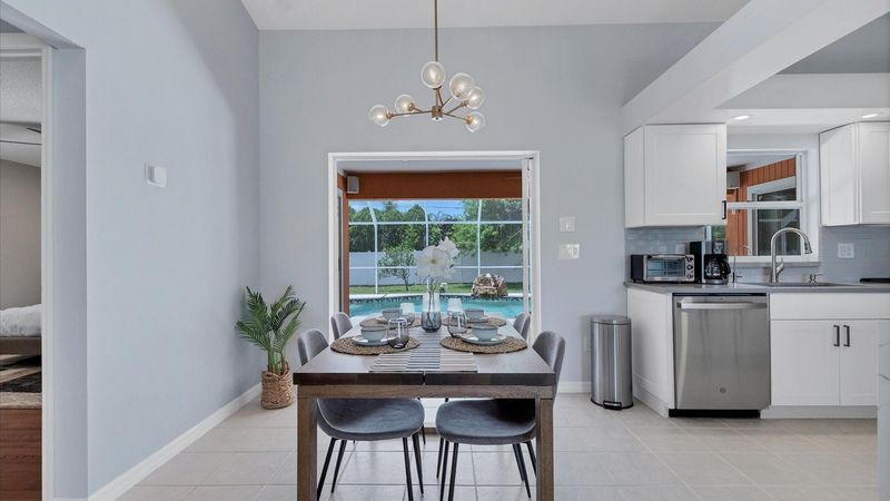 Great views from the dining area