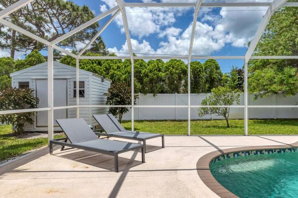 Soak up the sunshine by the pool