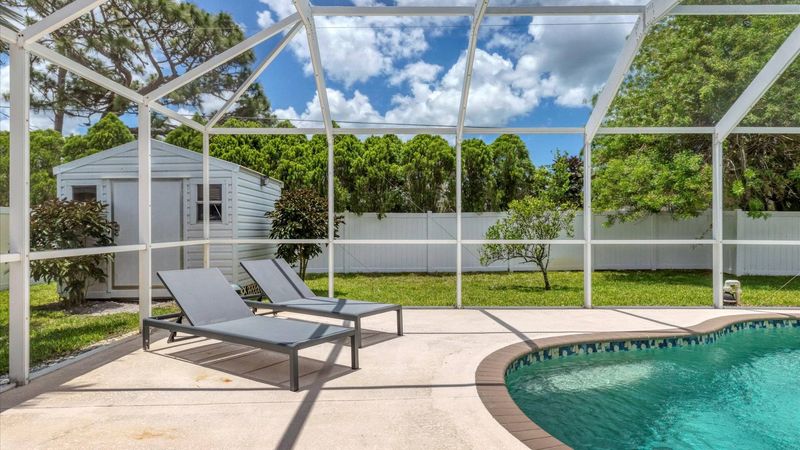 Soak up the sunshine by the pool