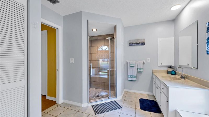 Master bathroom ensuite with shower
