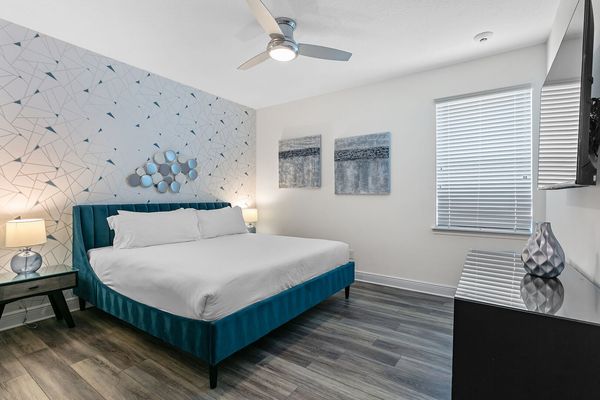 Unwind in luxury with this sumptuous King bed, designed to provide unparalleled comfort and a restful night's sleep