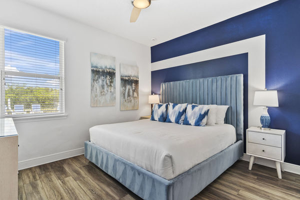 Sink into comfort with this indulgent King bed, offering a serene and inviting space for unwinding and relaxation