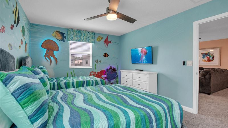 Twin/Double Suite Bedroom 3
Upstairs
Under The Sea Theme
43" Smart TV