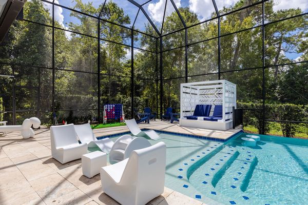 Enjoy every moment in the gorgeous Florida weather luxurious daybed and commercial quality patio furniture