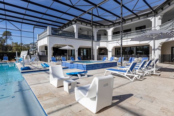 Relax in any of the 20 sun loungers located at the property