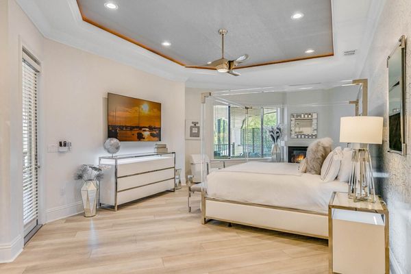 The master suite also includes a wet bar perfect for a morning coffee with the Keurig maker