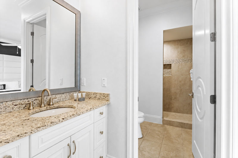 En-suite bathroom with walk-in shower