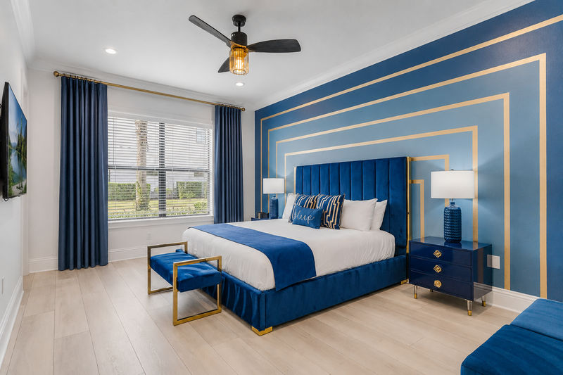 Master suite # 5. King size bed, en-suite bathroom, and SMART TV