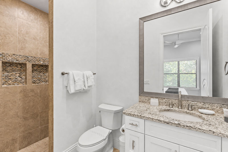 En-suite bathroom with walk-in shower