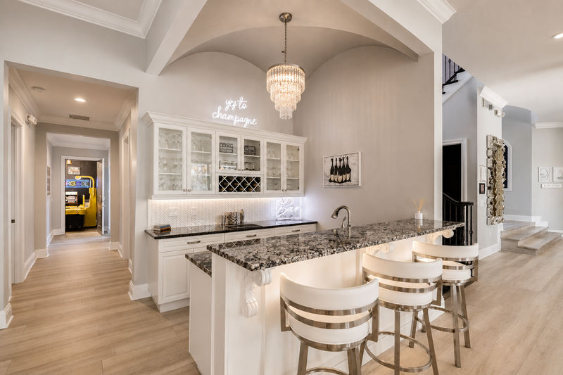 This area also features a fully equipped wet bar