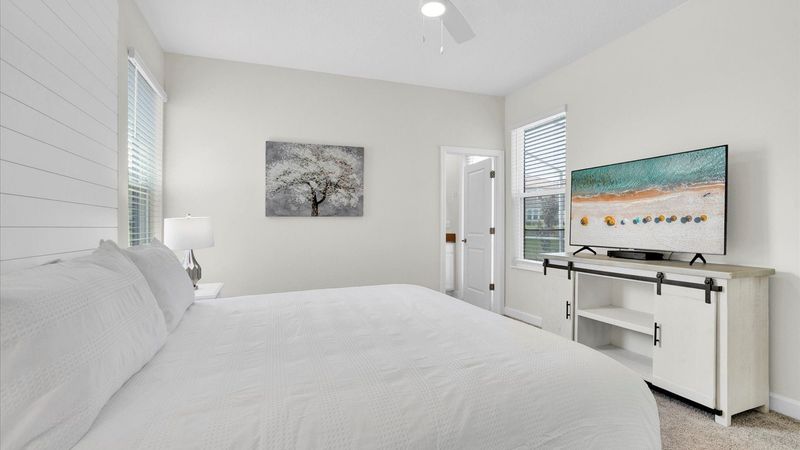 King Suite Bedroom 1 (Angle)
55" Smart TV