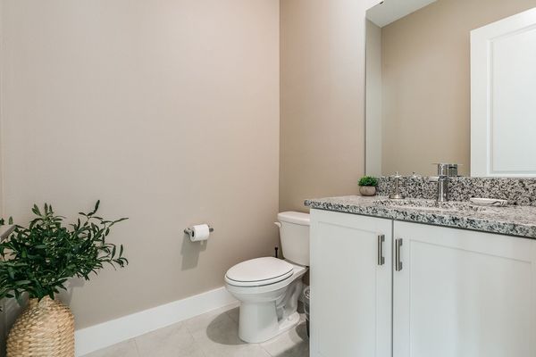 Half bathroom on the ground floor.