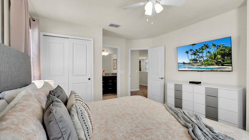 King Suite Bedroom 2 (Angle)
55" Roku TV