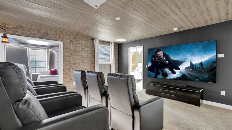 Theater Room (Angle)
100" Projection Screen
Sound Bar
Harry Potter