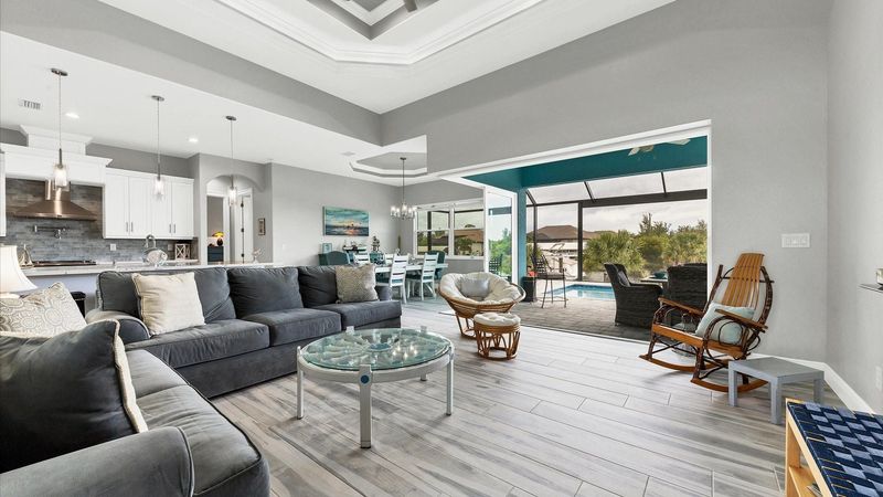 Comfortable seating area in the living room