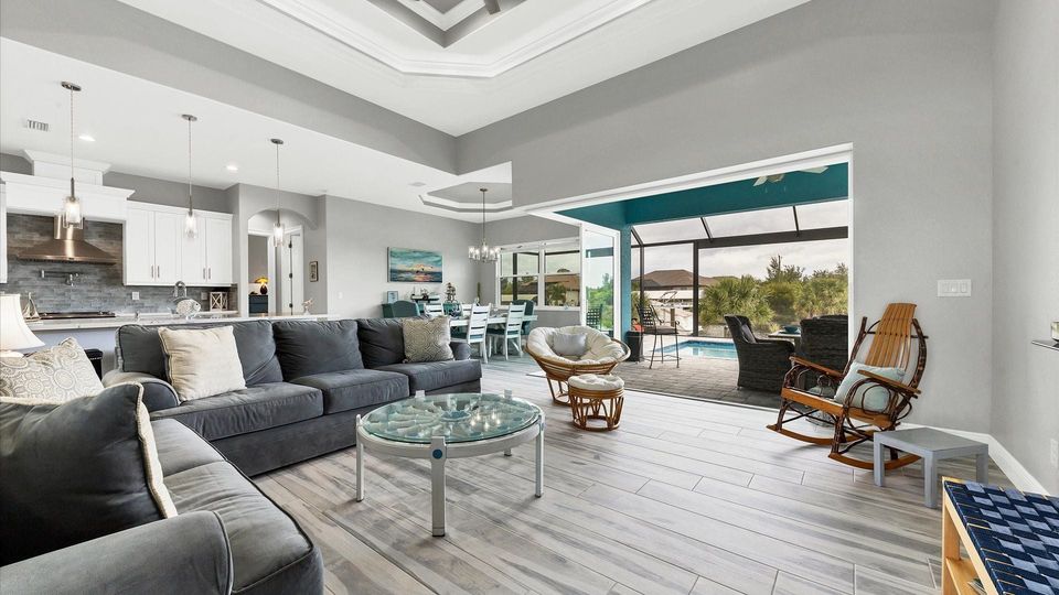 Comfortable seating area in the living room