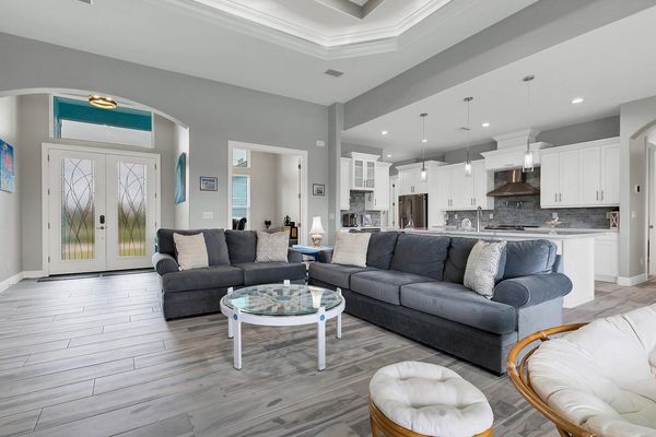 Spacious living room with comfortable and welcoming seating