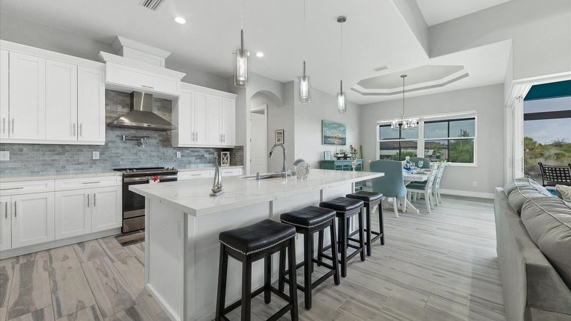 Open kitchen living space