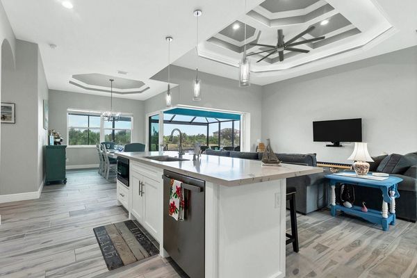 Open kitchen living space