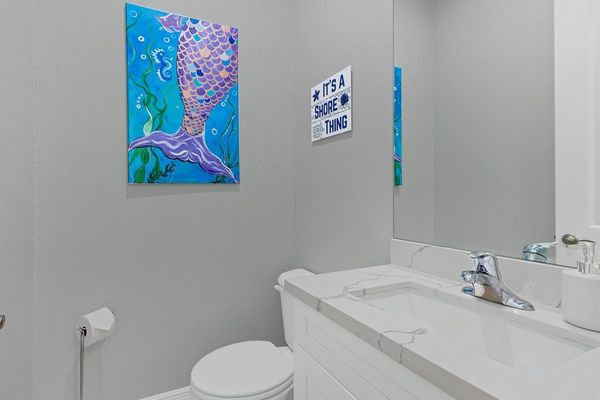 Half bath off the laundry room