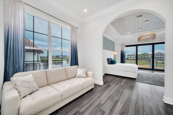 Ample room for a cozy sofa.