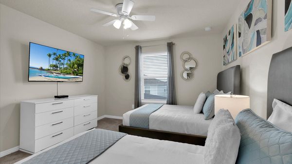 Twin/Double Bedroom 5 (Angle)
55" Roku TV