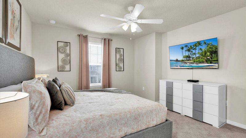King Suite Bedroom 2 (Angle)
55" Roku TV