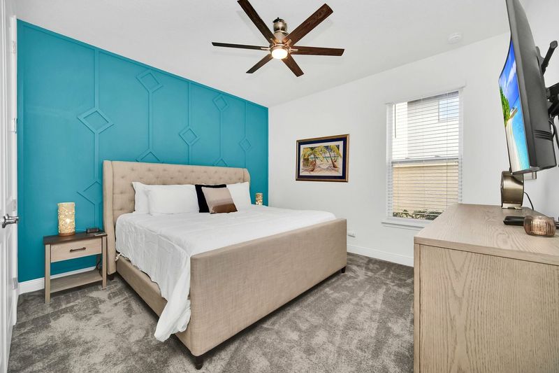 A King bedroom located on the ground floor.