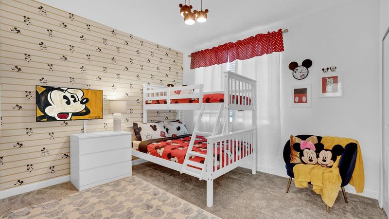 Twin/Double Bunk Bedroom 5
Upstairs
Mickey Theme