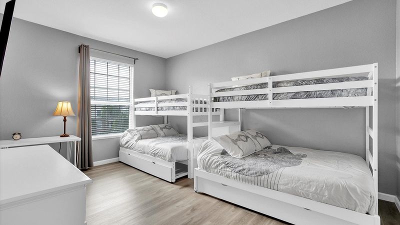 Two Twin/Double Bunks Bedroom 2
Shared Bathroom