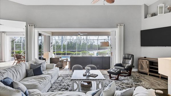 Relax in the comfortable and cozy living room overlooking the lanai