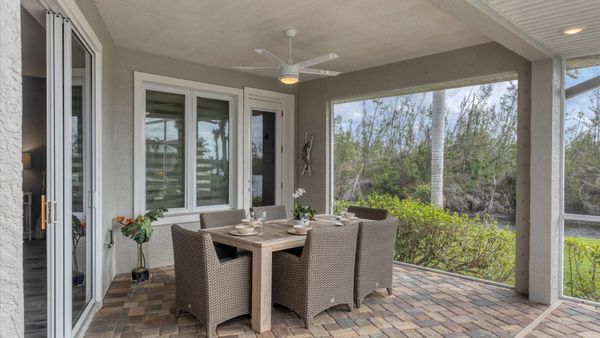 Outdoor dining with a view