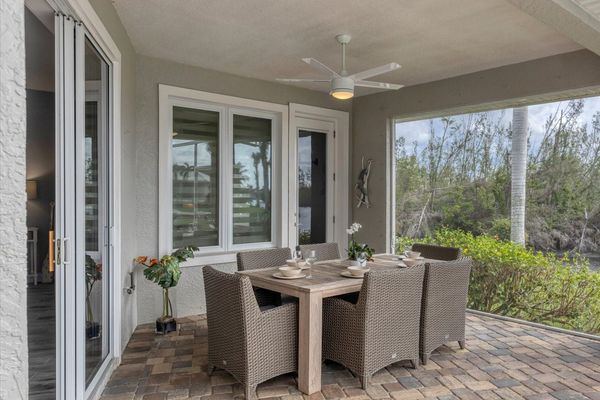 Outdoor dining with a view