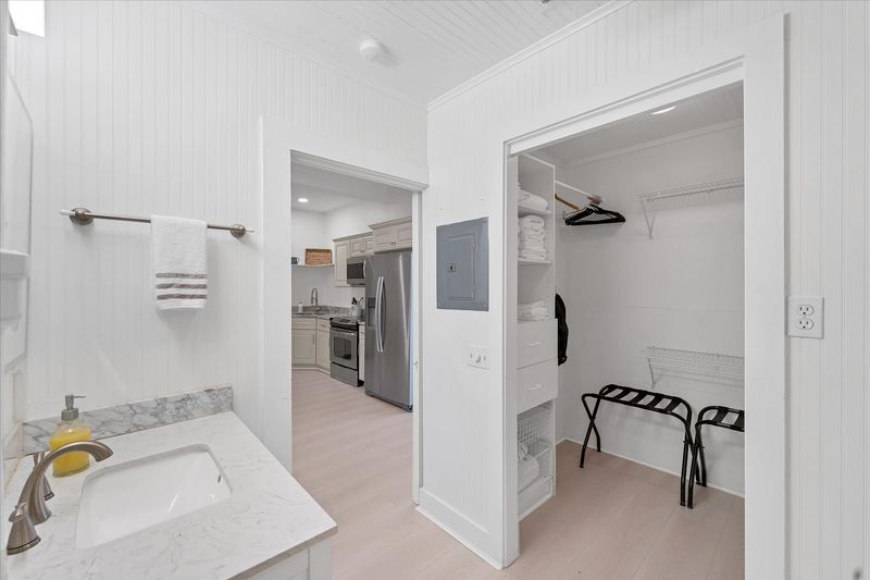 Spacious walk-in closet