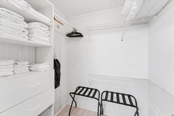 Spacious walk-in closet