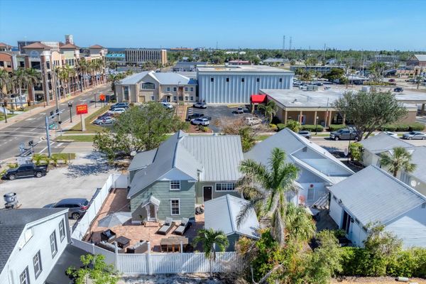 Aerial of office/loft with back patio