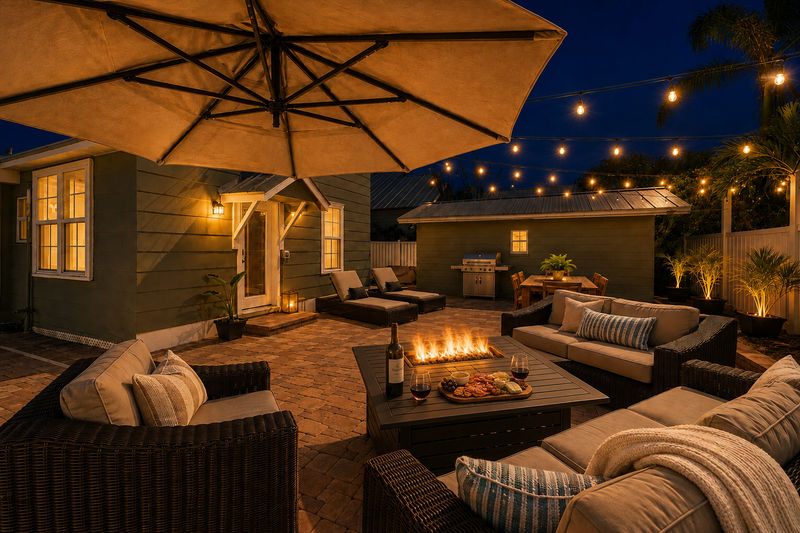 Huge outdoor living space