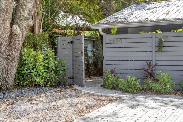 East side entry gate